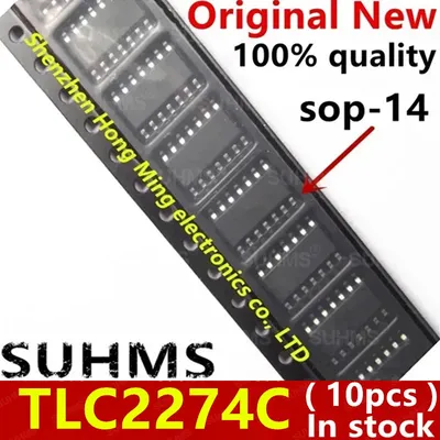(10piece)100% New TLC2274CDR TLC2274 TLC2274C SOP14 Chipset