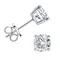 100% 925 Silver Stud Earrings 3.0ctw. Cushion Cut Moissanite Square Earrings for Men & Women