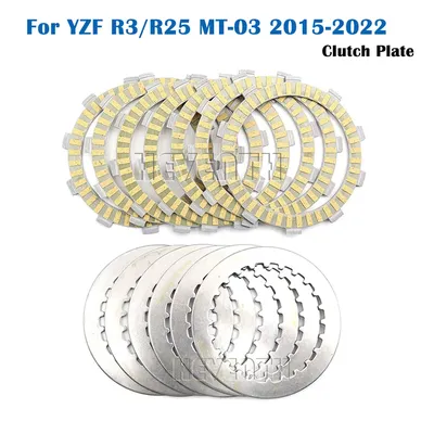 Friction Disc Plate Kit For Yamaha YZF R3 2021 R25 MT-03 2015-2022 MT03 2019 2020 Motorcycle Clutch