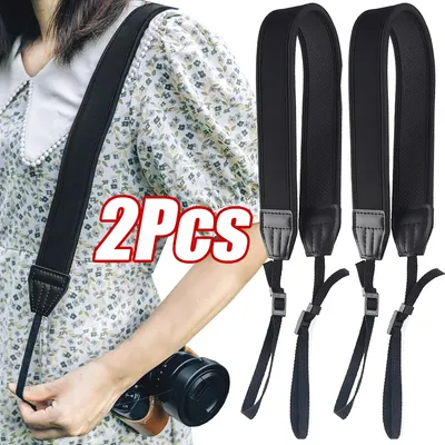 1/2PCS Adjustable Camera Strap Soft Neoprene Shoulder Belt for Sony Nikon SLR DSLR Camera Universal
