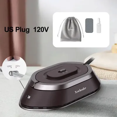 Mini Travel Iron for Clothes Portable Handle Electric Ironing Machine Fast Heating 30s Dry Wet Irons