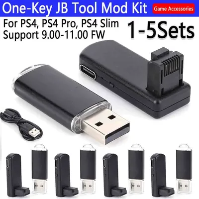 1-5Sets One-Key JB Tool Mod Kit USB Dongle JB USB Adapter with Ethernet Type-C Cable Game