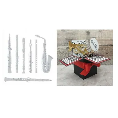 Musical Instrument Die 2022 New Metal Cutting Dies and Scrapbooking For Paper Making Embossing Frame