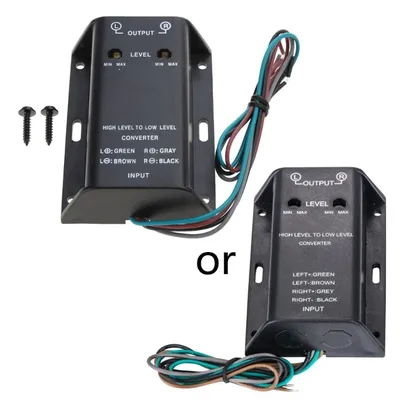 High Level to Low Level Converter Car Audio RCA Speaker Adapter Bass Audio Adapter Wire Car Speaker