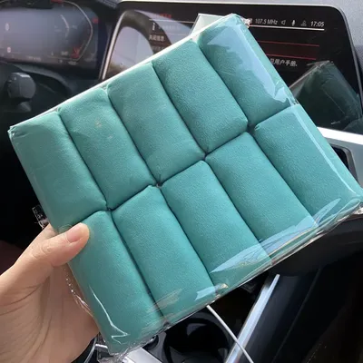 Lucullan 3 Side Use Auto Nano Ceramic Block Paint Coating Sponge Special For Car Crystal Plating