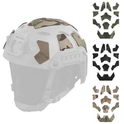 11Pcs Tactical Helmet Magic Sticker Airsoft Helmet Patches Hook and Loop camo Sticky for FAST SF