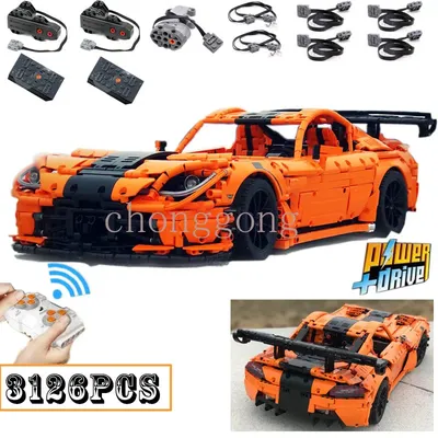 New Classic Sports Car Viper ACR MOC-13655 Double Monster Motor Sports Car Building Blocks Bricks