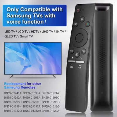 YP Bluetooth BN59-01298C Universal Remote Control for Samsung TV LED QLED 4K 8K Crystal UHD HDR