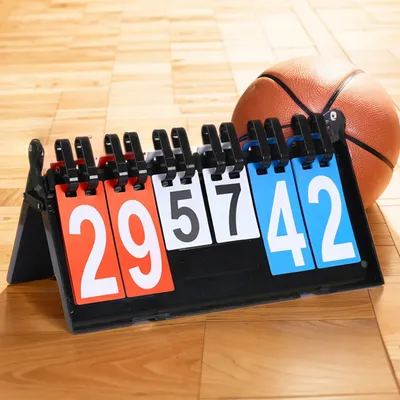 Sports Scoreboard 2 Digits Table Flip Scoreboard Portable PVC Plastic Turn Points Board For