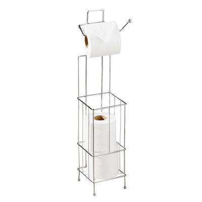 Wireframe Toilet Roll Holder and Storer in Chrome