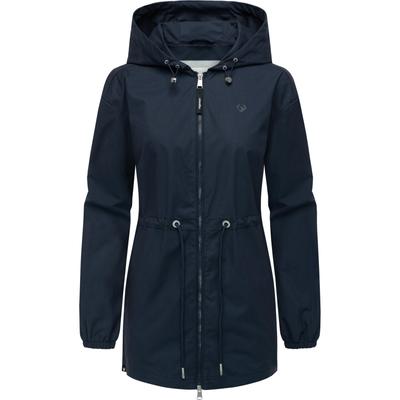 Outdoorjacke RAGWEAR "Monadissimo B", Damen, Gr. XXXL (46), blau (navy), Obermaterial: 65% Polyester, 35% Baumwolle, Innenfutter: 100% Polyester, Basic, figurumspielend Po-bedeckend, hoch geschlossener Ausschnitt, Langarm Ärmel ohne Ärmelschlitz... Image