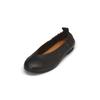 Ballerina MARC O'POLO "aus edlem Rindleder", Damen, Gr. 39, schwarz, Obermaterial: 100% Leder (Rind), unifarben, Schuhe