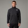 Fleecepullover THE NORTH FACE "M GLACIER HEAVYWEIGHT 1/2 ZIP", Herren, Gr. M, asphalt grau, asphalt grau, tnf schwarz, Fleece, Obermaterial: 100% Polyester, sportlich, hoch geschlossener Ausschnitt, Langarm Raglanärmel elastischer Bund, Sweatshirts