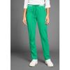 Jerseyhose KANGAROOS, Damen, Gr. 48 (XL), N-Gr, grün, Piquu00e9, Obermaterial: 60% Baumwolle, 40% Polyester, unifarben mit Farbeinsatz, unifarben, Strukturmuster, Waffelmuster, casual, bequem knöchellang, Hosen, mit Piqué-Struktur und Streifen-Detail
