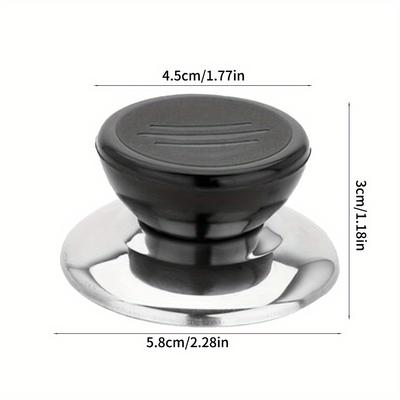 TEMU 4 Pcs Pot Lid Cover Knob Handle, Universal Kitchen Cookware Pot Lid Knob Replacement, Stainless Steel Holding Pan Knob, Handle Handgrip With Screw, Kitchen Gadget