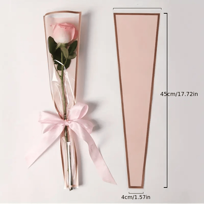 TEMU 50pcs Flower Packaging Bouquet Wrapping Paper Bags - -one, Plastic Material, Ideal For Retail Store Fixed Equipment & Decorations, Small Business Supplies, Unique & Affordable