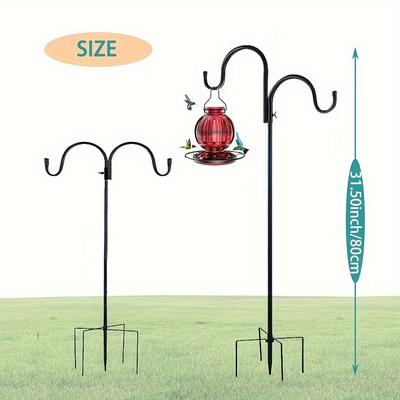 TEMU 1pc, Metal Shepherds , Double , Duty Hanging , Install , For Hanging , , , Decor For &