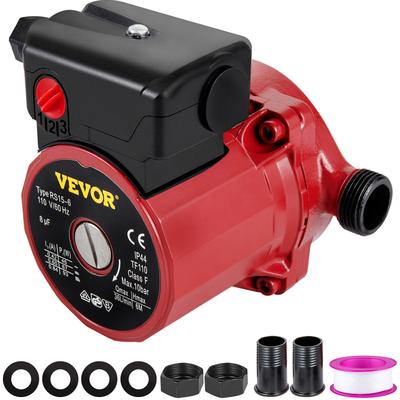 TEMU High-pressure Water Booster Pump Rs15-6 - 93w, 110v With Us Plug For Electric Water Heater Systems, 3-, Brass Fittings, 9.5 Gpm