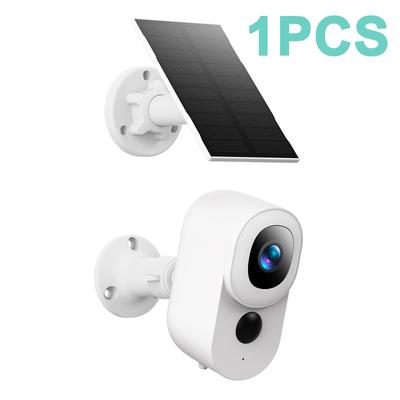 TEMU 2k Outdoor Wireless Security Camera, 2k Video Resolution Solar Camera, 4000mah Battery Powered Camera For Home Security, Detection, Color Night ,, Audio