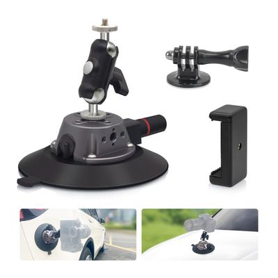 TEMU 6-inch Camera Suction Cup Holder With Ball Head Magic Arm /4 Inch Screw, Suction Cup Holder, Camera Frame, Camera/sports Camera/phone Suction Cup Holder..