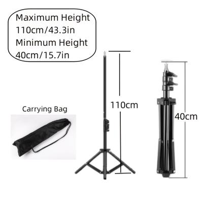 TEMU Heavy Duty Carbon Steel Light Stand, 63-inch Extendable Tripod, Rp01 Equipment For Softbox, Video Flash, Reflector, Lighting Background Support