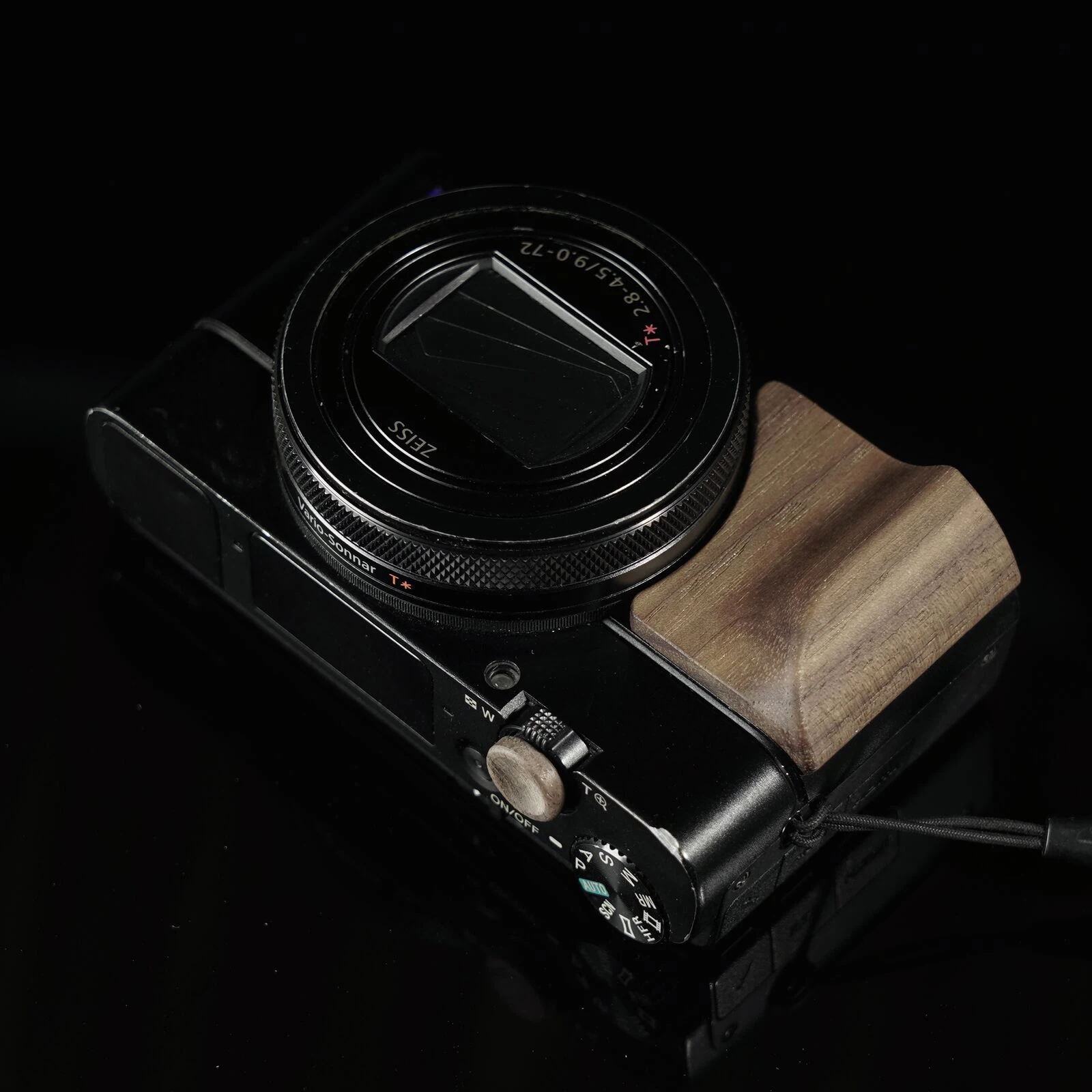 Kamera-Auslöser aus Holz, Vintage- und exquisiter Handgriff für Sony RX100 M6 M7 M5 M4 Kamerazubehör Image