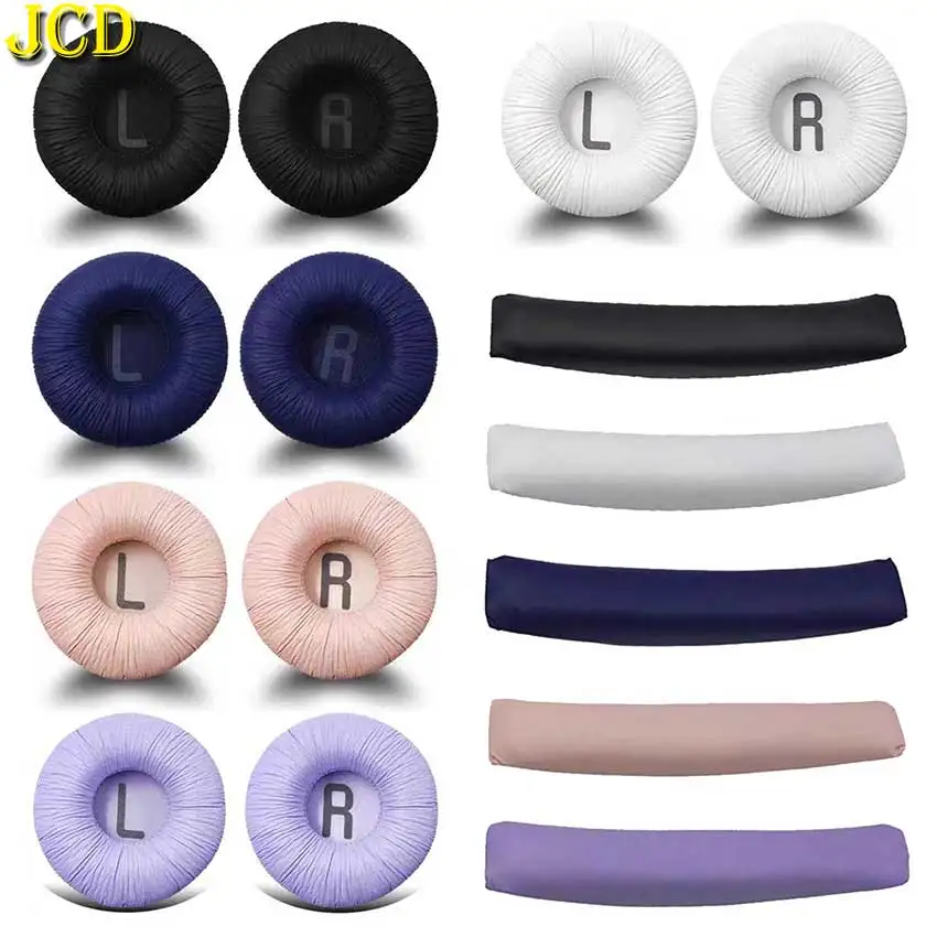 JCD 1 Paar Headset Polsterset Schaum Ohrpolster Kissen Kissen Abdeckung Für Kopfhörer JBL Tune 600 T450 T520BT T500BT T510BT JR300BT Image