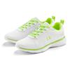 Sneaker LASCANA, Damen, Gr. 36, grün (weiß, limone), Obermaterial: 60% Textilmaterial, 40% Lederimitat. Futter: 100% Textilmaterial. Decksohle: 100% Textilmaterial. Laufsohle: 100% Synthetik, unifarben, kontrastfarbene Details, casual, Schuhe,...