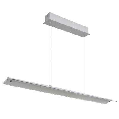 GLOBO LIGHTING LED-Hängeleuchte "MURIELLA", silber (aluminium gebürstet), 1 flammig, H: 150,00cm,, Lampen, höhenverstell