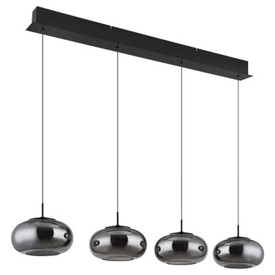 GLOBO LIGHTING LED-Hängeleuchte "QUINTARA", schwarz (schwarz matt), 1 flammig, Ø 20,00cm H: 150,00cm,, Lampen, individue