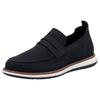 Loafer RIEKER, Herren, Gr. 45, blau (dunkelblau), Textil, Nubuklederimitat, casual, Schuhe, Slipper, Schlupfschuh, Halbschuh, Freizeitschuh zum Schlupfen