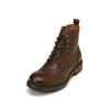 Stiefelette MARC O'POLO "mit Innenzipper", Damen, Gr. 41, braun (schwarz braun), Obermaterial: 100% Leder (Rind), unifarben, Schuhe
