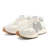 Sneaker NEW BALANCE "327", Gr. 41,5, grau (shadow grau), Leder, Synthetik, sportlich, Schuhe