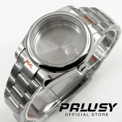 36mm/40mm NH35 Watch Case Sapphire Glass Waterproof for NH34 NH36 movement 28.5mm Dial Date just