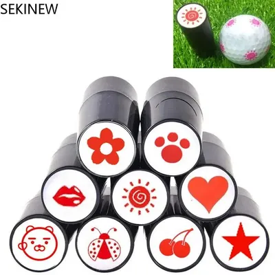 Golf Accessories Colorfast Various Patterns Multicolors Long Lasting Stamp Marker Golf Ball Stamper