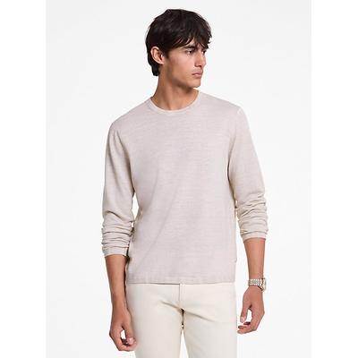 Michael Kors Linen and Cotton Sweater Natural L