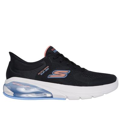 Skechers Women's Slip-ins: GO WALK Air 3.0 - Yasmin Sneaker | Size 8.5 | Black/Light Blue | Textile/Synthetic | Vegan | Machine Washable