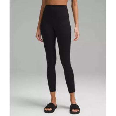 Lululemon Pants & Jumpsuits | Lululemon Women's Athletic Aligh High Rise Leggings Black Size 4 Athletic | Color: Black | Size: 4