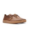 Schnürschuh CLARKS "Clarkwood Low", Herren, Gr. 41, beeswax leather, Leder, casual, Schuhe, Schnürschuh, Business Schuh mit markanter Schnürung
