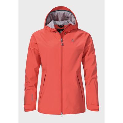 Outdoorjacke SCHÖFFEL "2L Jacket Ankelspitz L", Damen, Gr. 40, rot (2030, rot), Oberstoff: Aussenseite: 100% Polyester Futter: 100% Polyester, sportlich, regular fit, hoch geschlossener Ausschnitt, Langarm, Jacken Image