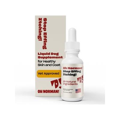 OH NORMAN STOP EFFING ITCHING! Anti-Itch Supplement for Dogs, 1-fl oz bottle