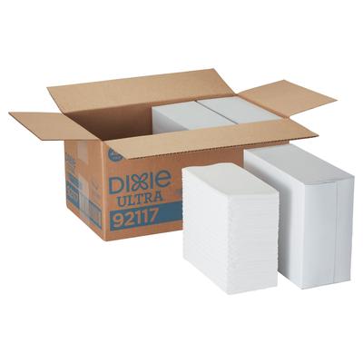 Dixie Essence Impressions 1/8-Fold Dinner Napkins, Two-Ply, 17 x 17, White (GPC92117)