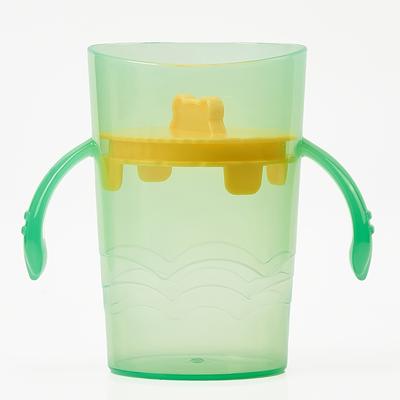 TEMU 1pc Kids Sippy Cup, 330ml, Gentle Stream, Bpa-free Polypropylene, Reusable, With Lid And Straw, For -3 Years