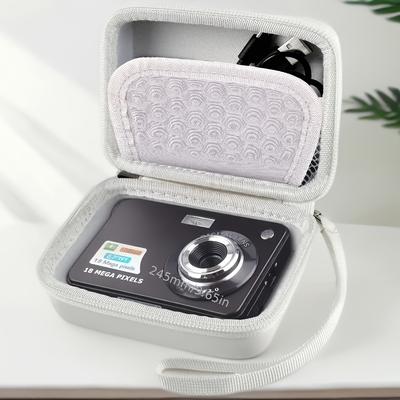 TEMU Waterproof And Fall-resistant Eva Storage Box, Mini Portable Multifunctional Hard Shell Camera Bag With Card Machine Compartment