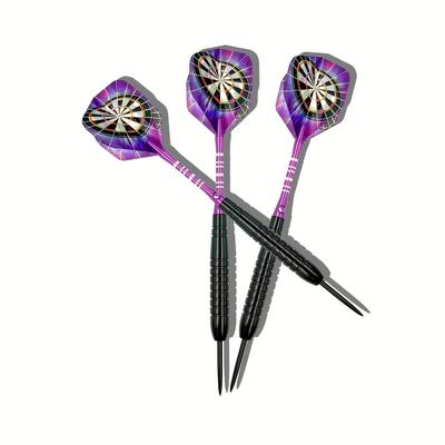 TEMU 3pcs Jh Professional Dart Set, 24g Steel Tip, Iron Shafts, Players, Darts|sleek Dart Set|aluminum Shafts