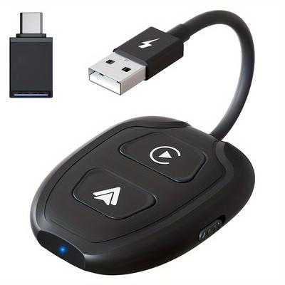 TEMU Car Adapter 2 In 1, Wired Carplay To , Plug And Play, Stable Control, No Delay, 2025 Upgraded 2 In 1, Without Battery