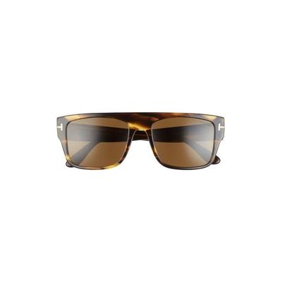 55Mm Rectangular Sunglasses - Brown - Tom Ford Sunglasses