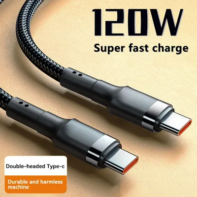 Xiaomi pd 120w super aufladen für samsung s24 usb c zu usb typ c kabel für iphone 15 plus pro max Image