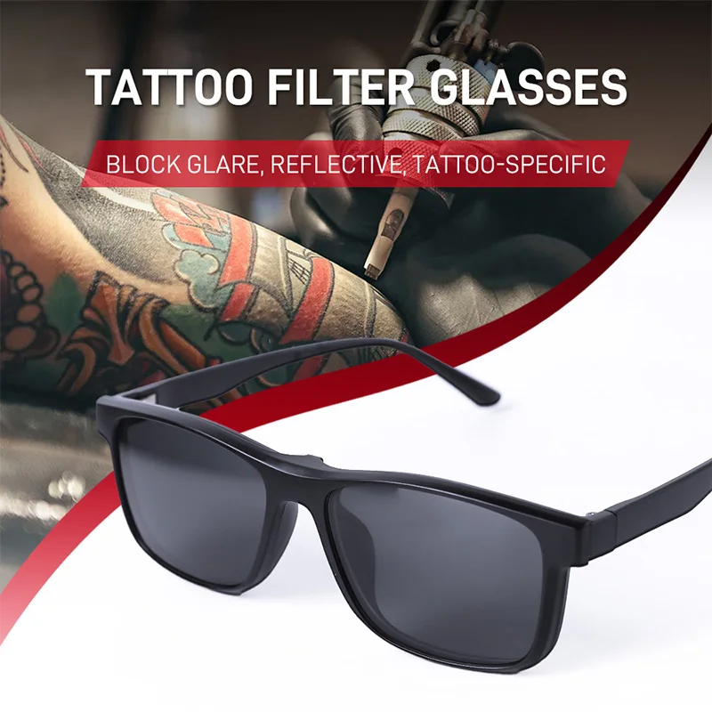 Hohe Qualität Integrierte Tattoo Filter Augenschutz Gläser High Definition Multi Szene Verwenden Tattoo Werkzeug Zubehör Großhandel Image