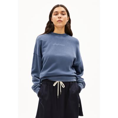 ALIZAA GMT DYE - Frauen Oversized Fit Sweatshirt - blau (Größe: L)